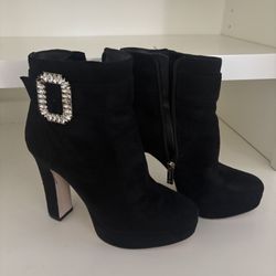 Black Booties Size 5.5 