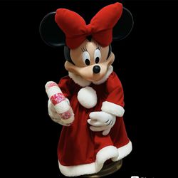 Vintage 1996 Santa’s Best Disney Minnie Mouse Christmas Animatronic 27” 