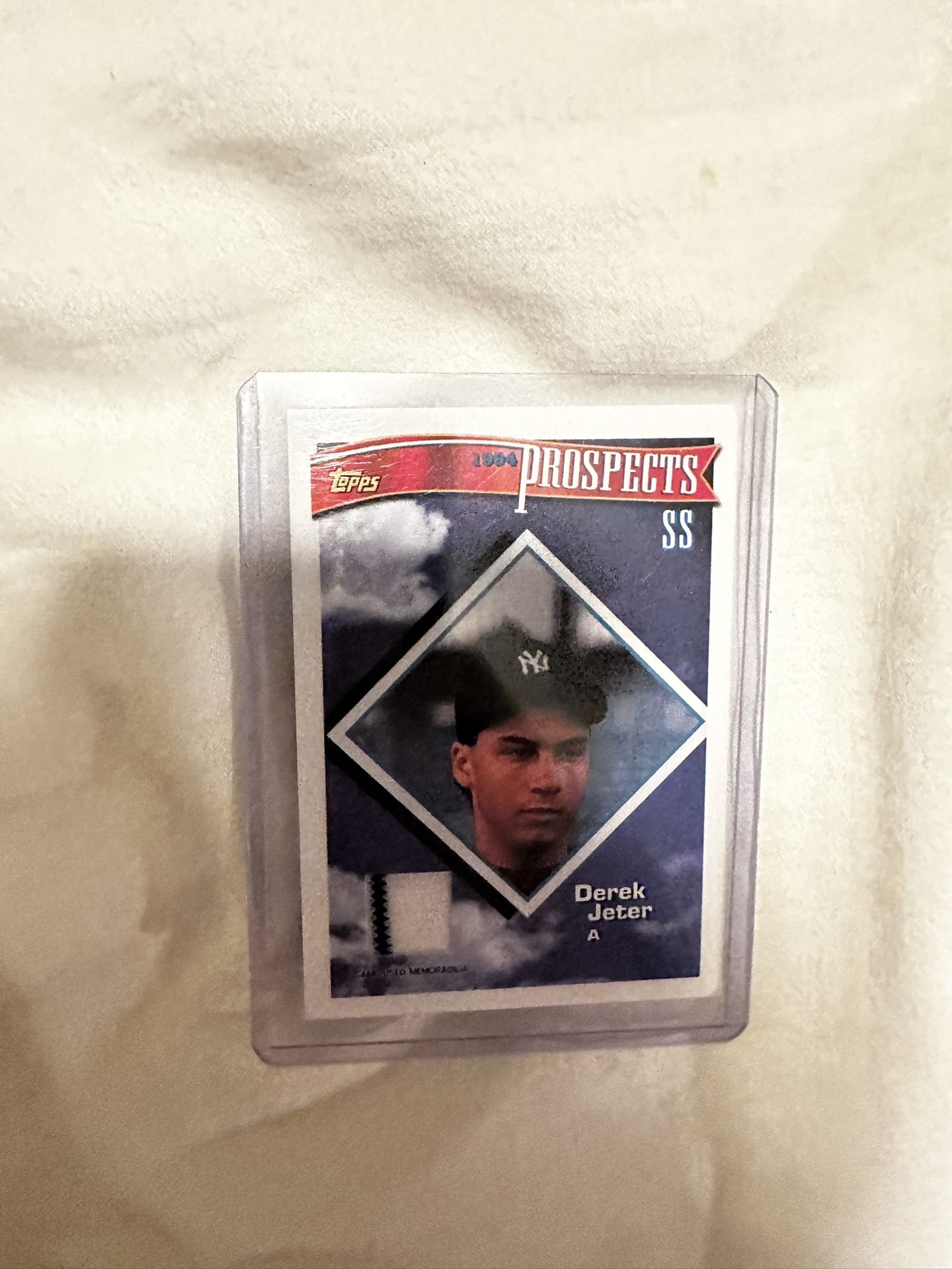 Derek Jeter Game Worn Jersey Baseball Card Relic