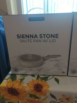 Two saute pans with lids new