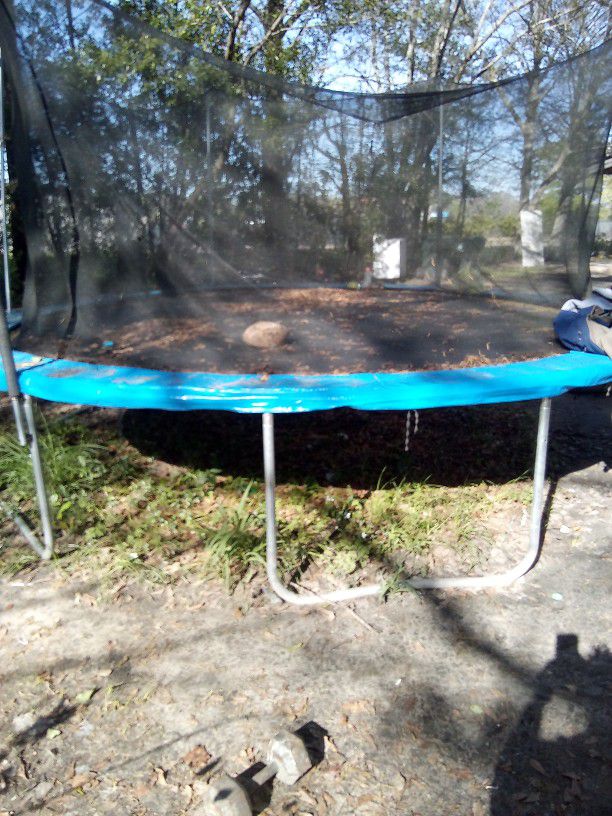 Trampoline With Net
