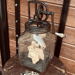 Antique Dazey Butter Churn No. 60 — St. Louis MO — Pat. Date Feb 14, 1922