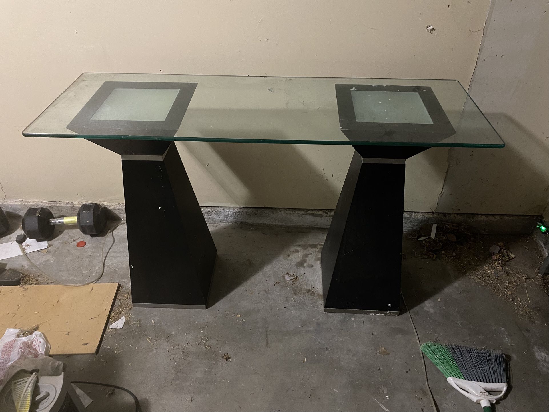 Glass Console Table 