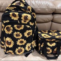 Sunflower Backpack & Lunch Box