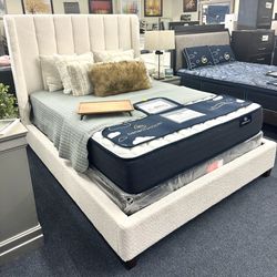 White Queen Bed Frame 