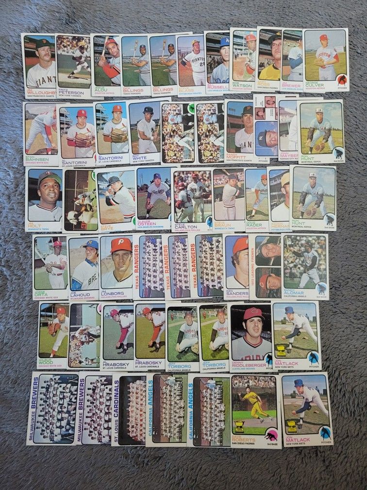 1973 Topps Baseball ⚾️ Card Commons ( 53 Total Cards).
