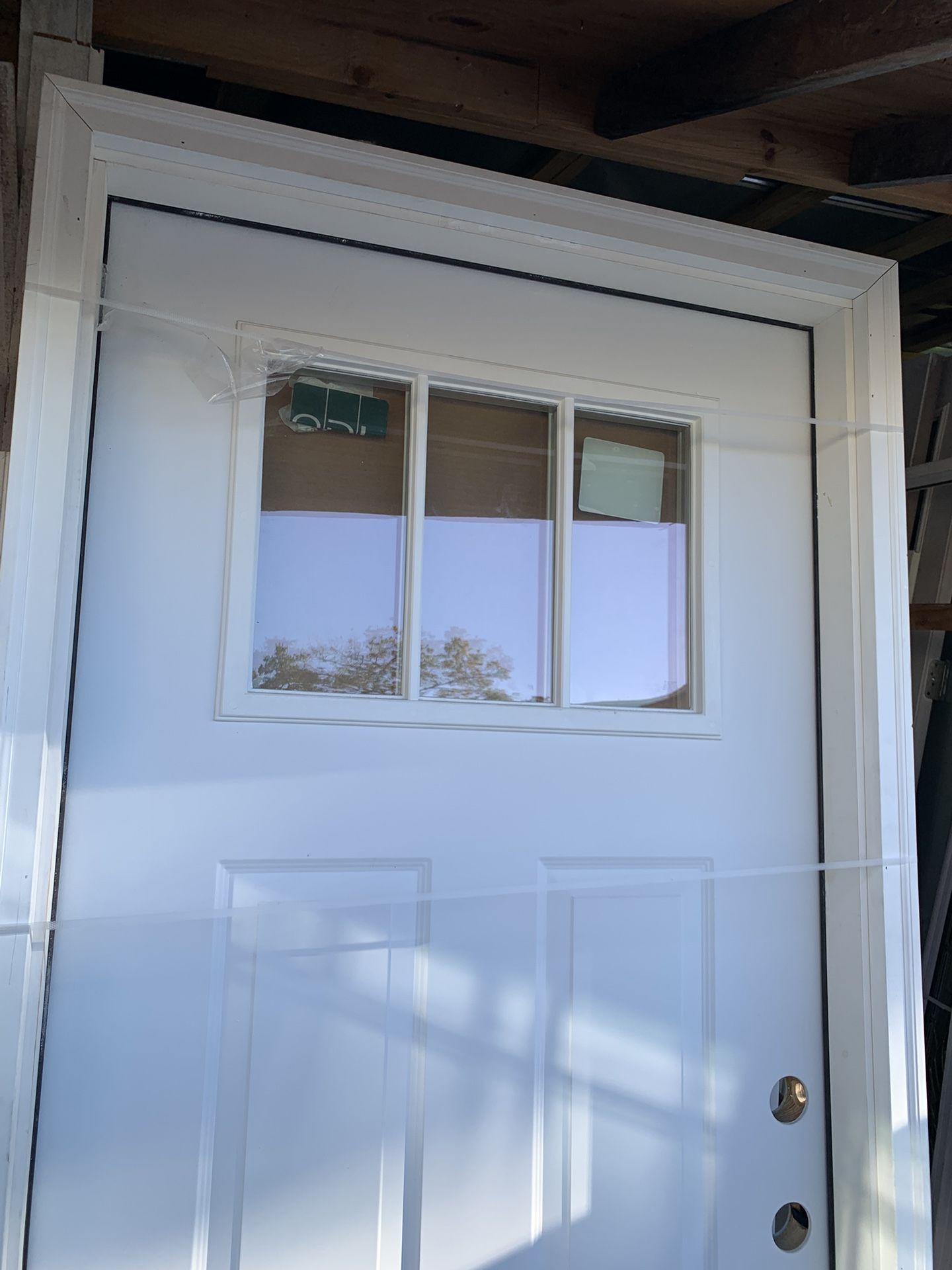 Exterior Quarter Glass With Frames And Threshold
