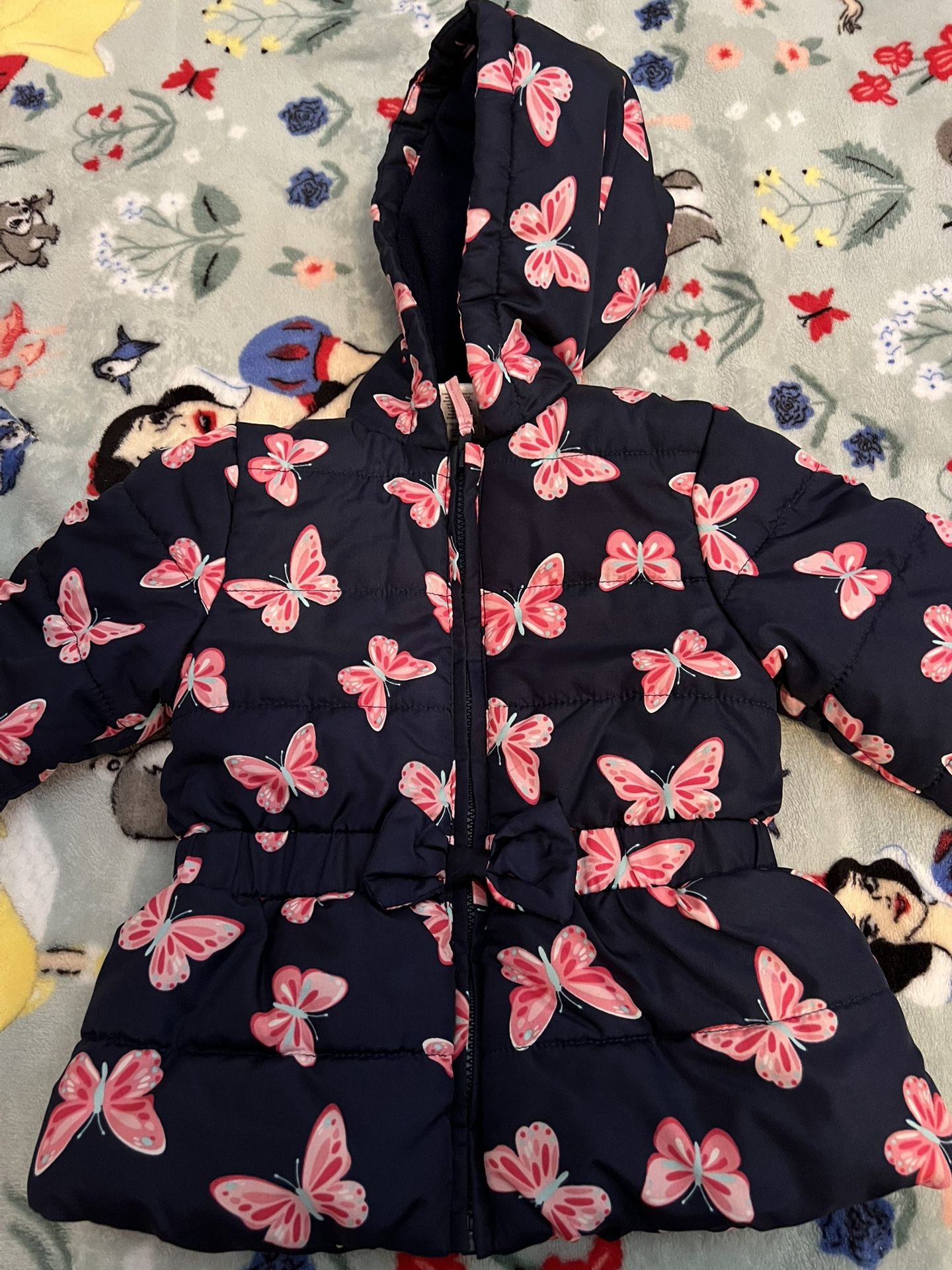Butterfly Winter Jacket Toddler Girl 18 Months