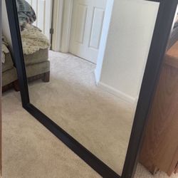 Large Wooden Framed Mirror