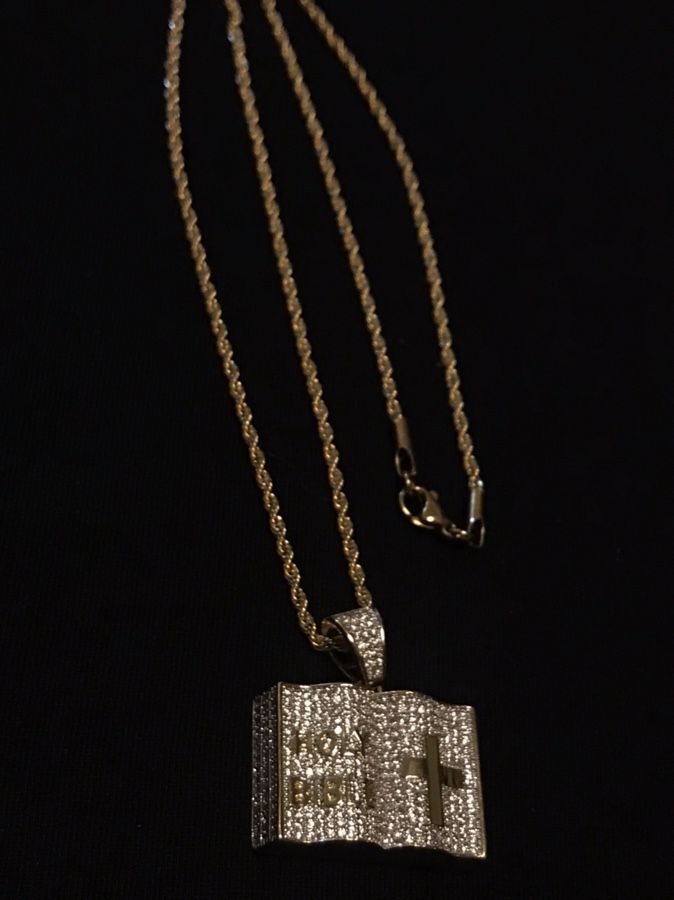Gold Holy Bible Chain