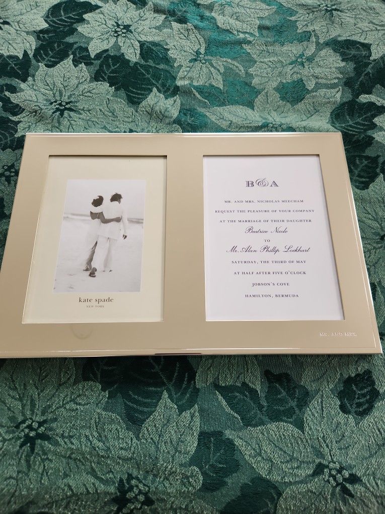 Kate Spade Wedding Picture & Invitation Frame