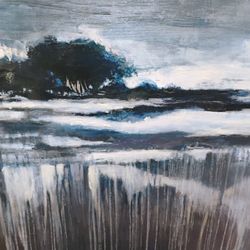 Blue Canvas Island $30. . 30x30 Mercana canvas Painting