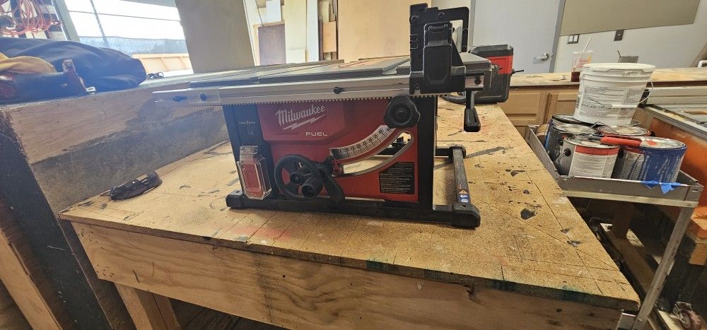Milwaukee M18 FUEL Cordless Table Saw — $250
