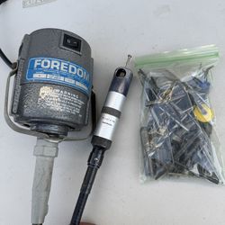 Foredom Hang-Up 1/3 HP Series TX Motor with Plastic Foot Control and Bits Good Condition 