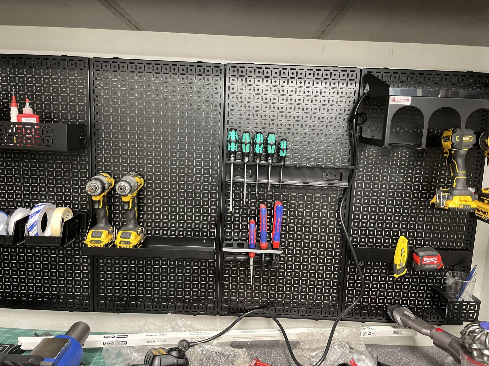 OmniWall / Wall Control Metal Pegboard Garage Organization Panel And