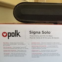 Polk Audio Solo GE Soundbar.