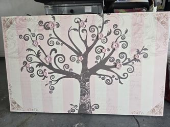 Canva Floral Tree With 3D Flowers