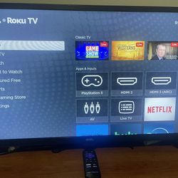 32 Roku Tv  With remote For Sale 