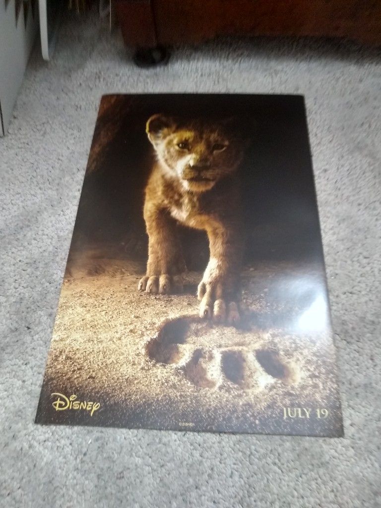 Disney Lion King Collectible Promo Movie Poster