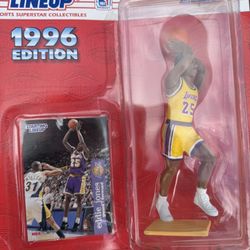 1996 Starting Lineup Eddie Jones Los Angeles Lakers SLU Kenner Sports Figure