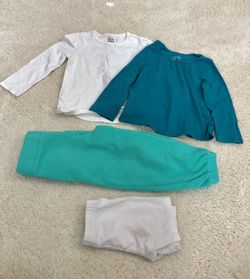 Girls 4 Item Bundle with tops and pants
