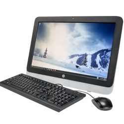 HP 18 Inch All In One Desktop PC AMD Duo Core 4 GB RAM 500 GB HD DVDRW Webcam Wi-Fi Windows 10 Professional 