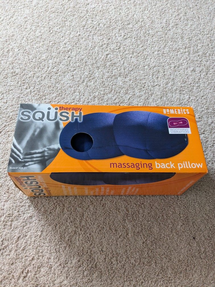 NEW IN BOX-Homedics Massaging Back PILLOW