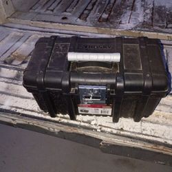 Plastic Tool Box Full Of Goods 