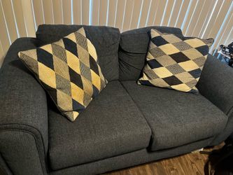 Love seat and couch