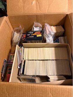 Box of random sport cards