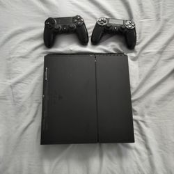 PlayStation 4 Slim Barely Used Two Controllers 