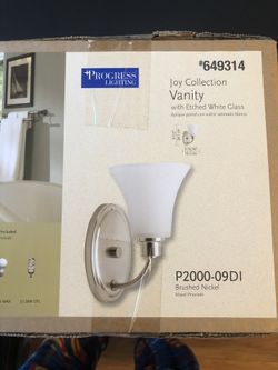 Brushed Nickle Sconce Light