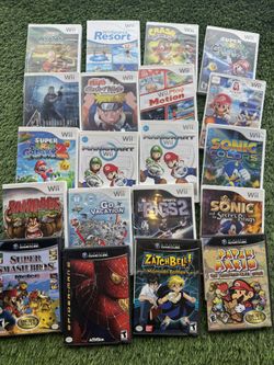 Wii, Nintendo GameCube, Mario Party, Mario Kart, Naruto, Anime, Sonic, Super Mario, Resident Evil, Wii Sports, Video Games, Retro 