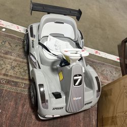 OLAKIDS Electric Go Kart for Kids, 6V Battery Powered Drift Kart with Remote Control, Power Display, Bluetooth, Story, Music, 3-Point Safety Belt, Cra