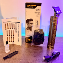 Vintage T9 USB Rechargeable Hair & Beard Trimmer – New – 4 Guards