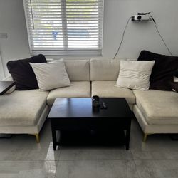 NEED GONE ASAP - Beige Sectional Couch