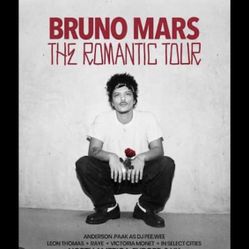 BRUNO MARS CONCERT TICKETS 