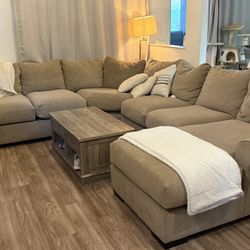 Beige Sectional 