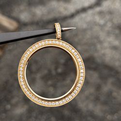 14k Diamond Bezel 