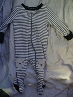 0-3 months footed onesie