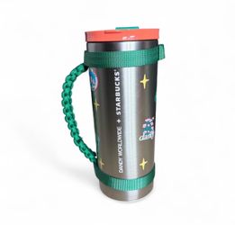 Starbucks x Dandy Worldwide Stainless Steel Adventure Tumbler 20 oz Paracord Handle NEW