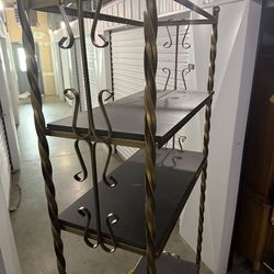 Solid iron shelf