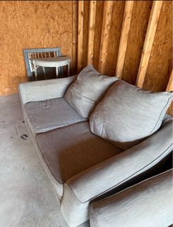 2 piece grey couch