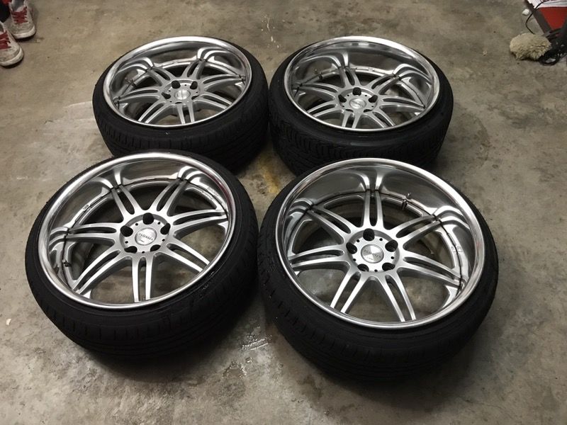 19 inch Work Varianza wheels very rare with tires for Sale in