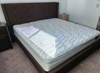 King size mattress and bed frame