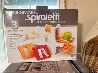 Farberware Spiraletti Fruit & Vegetable Slicer 3 Cutting Blades