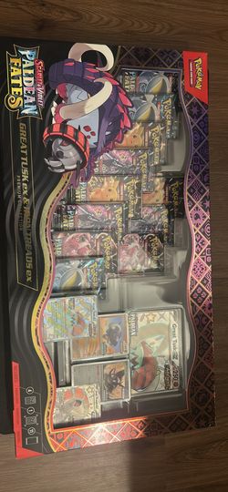 Paldean fates great tusk ex & iron treads ex box