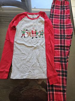 Kids Christmas Pajamas Set, Size 16