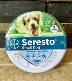 Seresto Flea Tick Collar Small Dog 8 Mo. Protection 18 lbs 02/2030 new