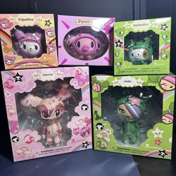 Tokidoki Cactus Friends Vinyl Action Figure Lot Retro Vintage Toy